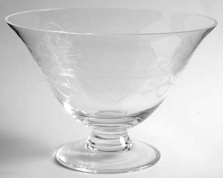 Floral Garland 10" Round Footed Flared Bowl