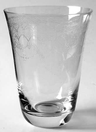 Floral Garland Flat Tumbler