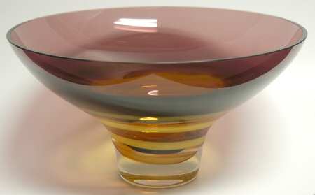 Evolution (Red, Pink, Amber) 12" Round Bowl