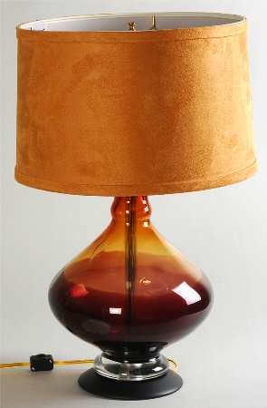 Evolution (Red, Pink, Amber) 21" Electric Lamp & Shade