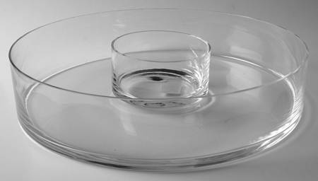 Vintage Garden Bowl for Chip & Dip Set