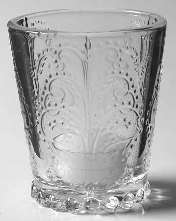 Laurel Tree Clear Votive Candleholder