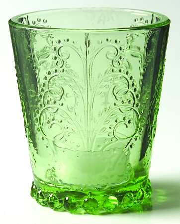 Laurel Tree Green Votive Candleholder