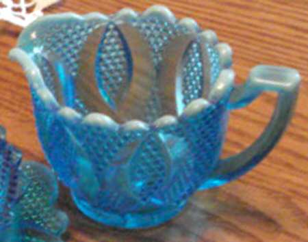 High Hob Blue Opalescent (Electric) Creamer