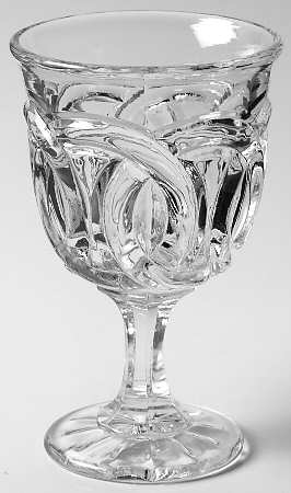 Double Ring Clear Wine Glass