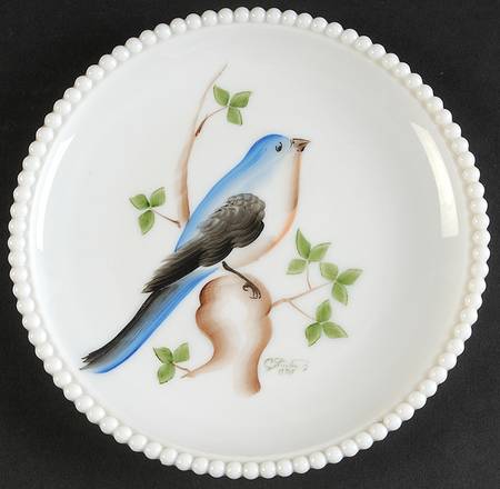 Beaded Edge Birds 7" Salad Plate