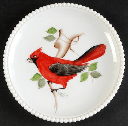 Beaded Edge Birds 7" Salad Plate