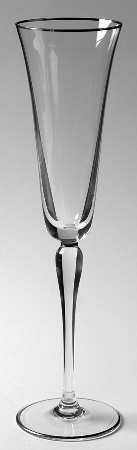Silver Lily Fluted Champagne