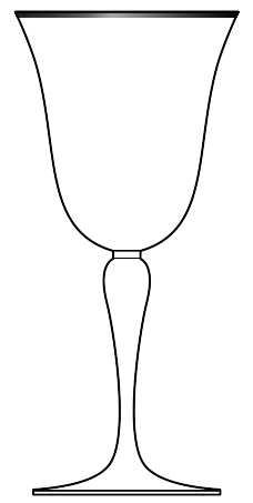 Silver Lily Water Goblet