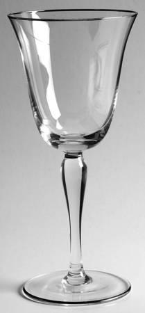 Silver Lily Wine Glass