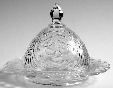 Three Cherry Clear by L G Wright Glass