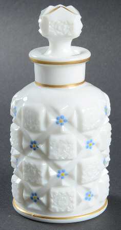 Forget Me Nots (Handpainted) Cologne Bottle & Stopper