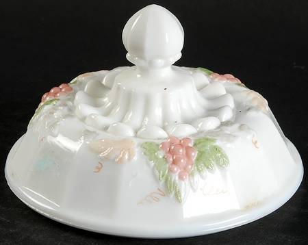 Paneled Grape Pastel Decoration Lid for Compote