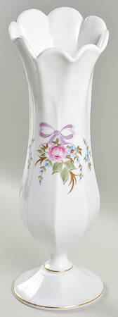 Roses & Bows 12" Flower Vase