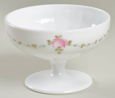 Roses & Bows 6" Compote No Lid