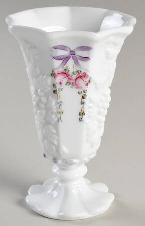 Roses & Bows 6" Flower Vase by Westmoreland