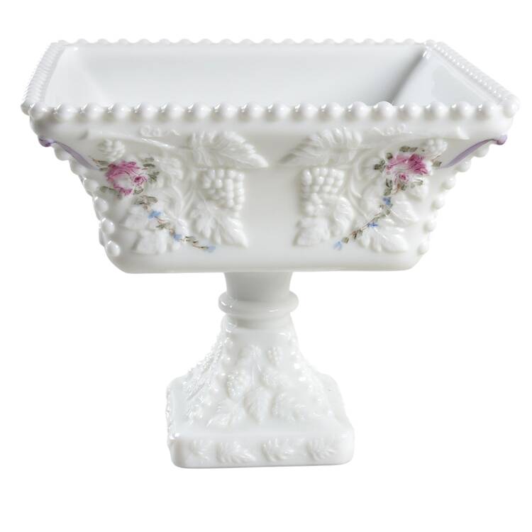 Roses & Bows Beaded Candy Dish Open