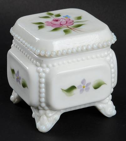 Roses & Bows Trinket Box with Lid
