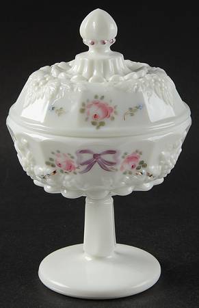 Roses & Bows Compote & Lid