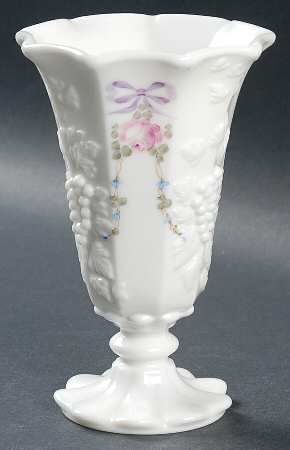 Roses & Bows 6" Flower Vase