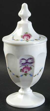 Roses & Bows Footed Candy Box with Lid by Westmoreland
