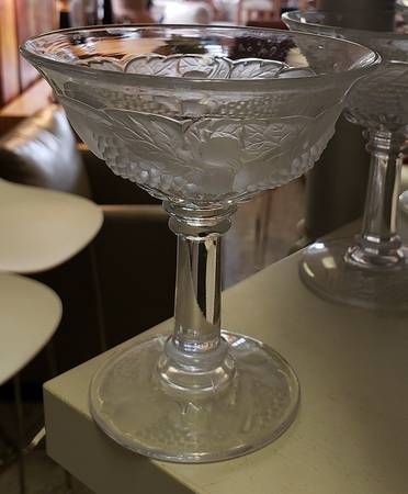 Della Robbia Clear (Frosted Fruit Only) Champagne/Tall Sherbet