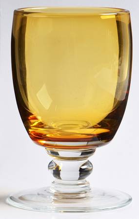 Bess Amber Water Goblet by William Yeoward