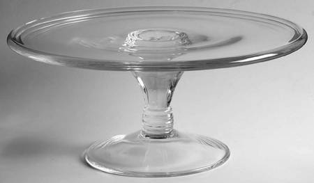 Country 12" Diameter Pedestal Cake Stand No Dome