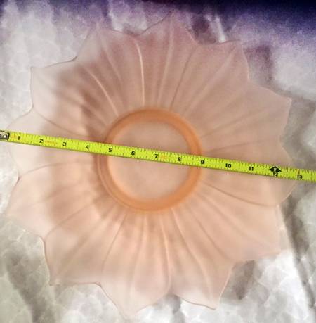 Lotus Pink Frosted 13" Torte Plate