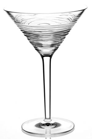 Wood Grain Martini Glass