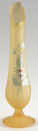 Daisy Decal Yellow Mist 11"-14" Small Swung Vase