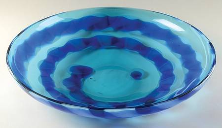 Evolution (Cobalt Rush) 19" Round Platter