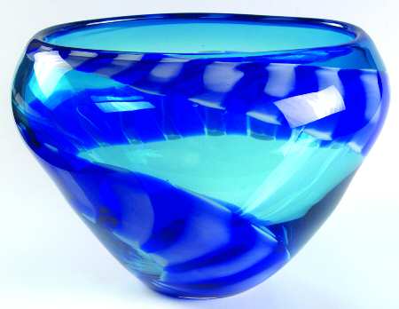 Evolution (Cobalt Rush) 9" Oval Bowl