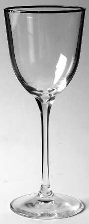 Bracelet Silver (Platinum Trim) Wine Glass