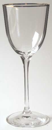 Bracelet Gold (Gold Trim) Wine Glass