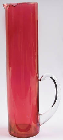 Cranberry Lustre Martini Pitcher