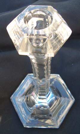 1019 Cut 8" Single Light Candlestick