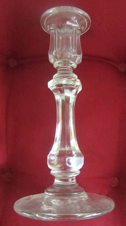 1006 Clear 6" Single Light Candlestick