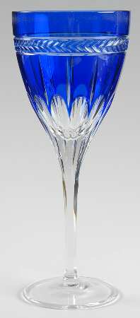 Anthemion Blue Wine Glass