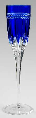 Anthemion Blue Fluted Champagne
