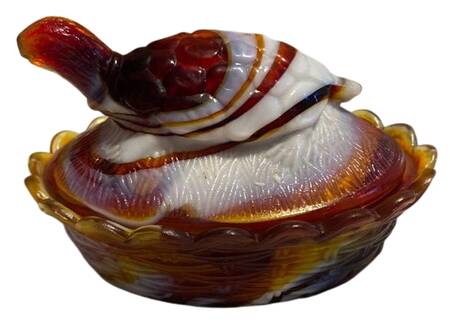 Animals & Figurines Red Slag Turtle on Nest