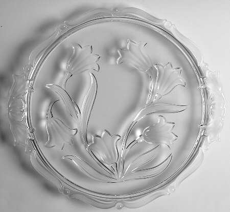 Blue Bells 14" Handled Cake Plate