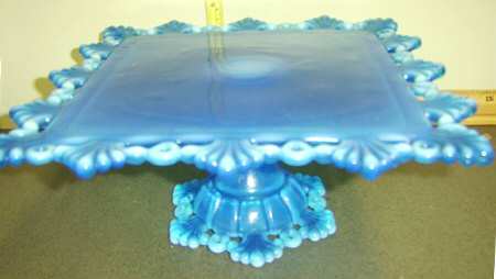 Ring and Petal Brandywine Blue Opalescent by Westmoreland