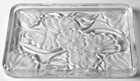 Floral Rectangular Vanity Tray