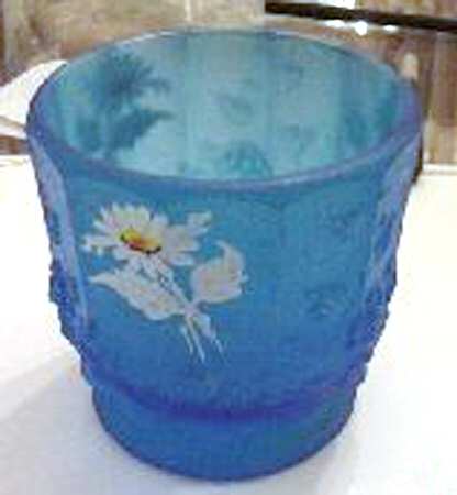 Daisy Decal Blue Mist Footed Open Sugar