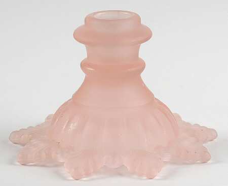 Ring and Petal Pink Mist Single Light Candlestick