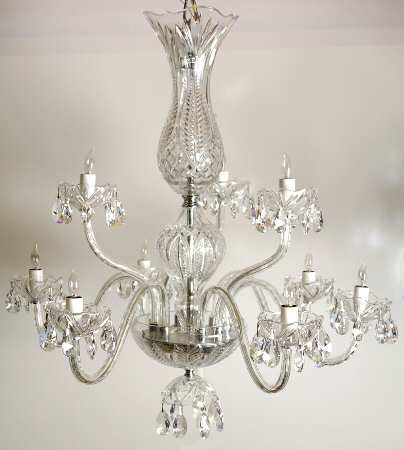 Blue Bell 9 Arm Chandelier