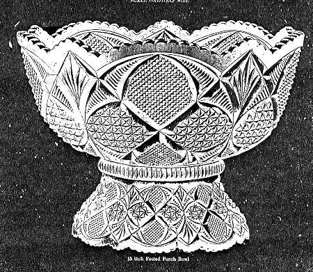 WESTMORELAND Punch Bowl with Stand