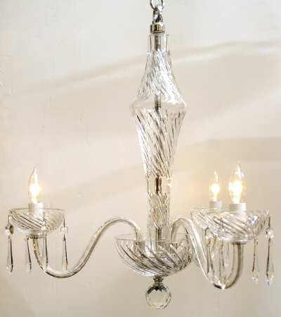 Coil 3 Arm Chandelier