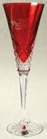 Twelve Days of Christmas Ruby (Boxed) Fluted Champagne & Charm